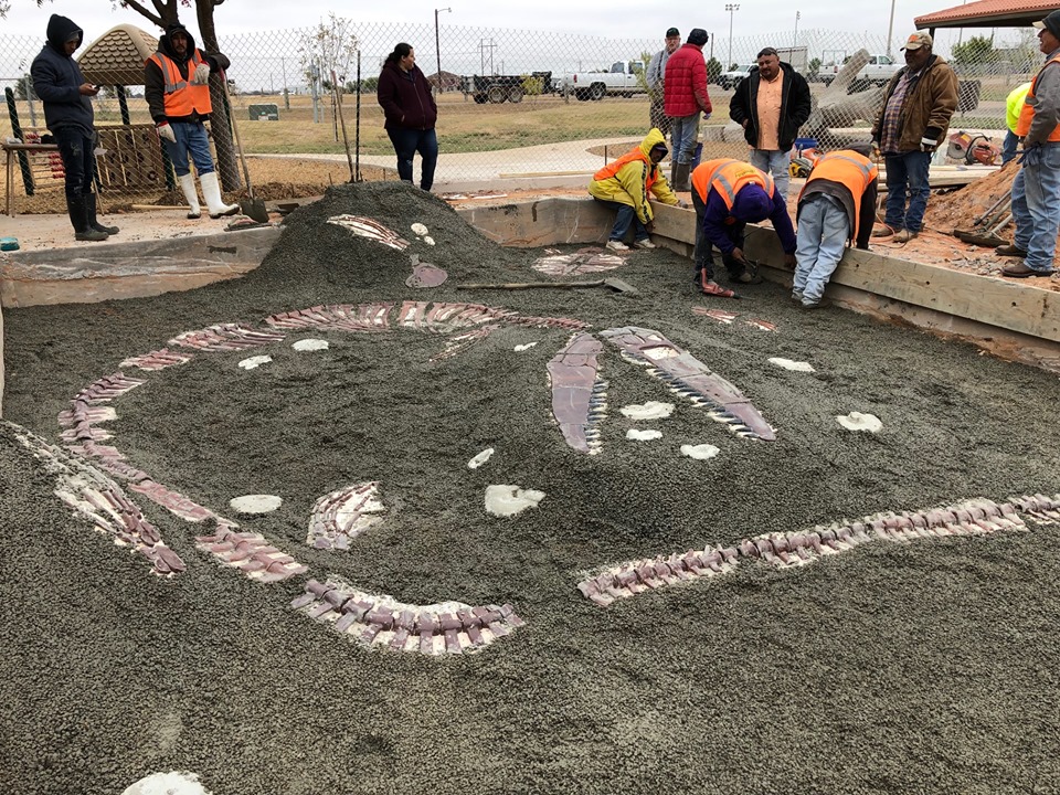 image of mosassaurus dig pit for children